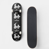Steenbok Silhouet Persoonlijk Skateboard (Voorkant)