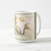 Steenbok Solomon's Seal Art Nouveau Mok (Voorkant rechts)