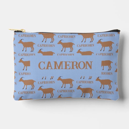 Steenbok Star Sign Geit Aangepaste naam Etui (Voorkant)
