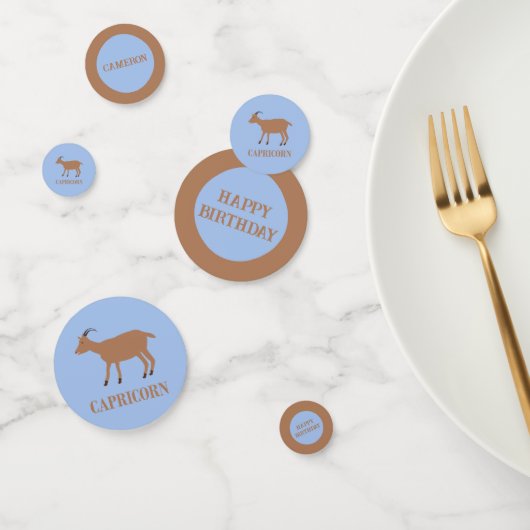 Steenbok Star Sign Geit Custom Confetti (Groep)