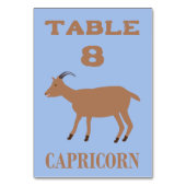 Steenbok Star Sign Geit Custom Kaart (Achterkant)