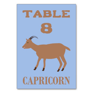 Steenbok Star Sign Geit Custom Kaart