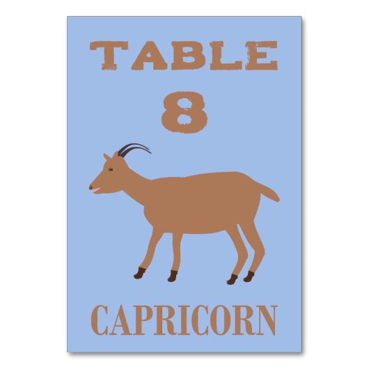 Steenbok Star Sign Geit Custom Kaart (Voorkant)
