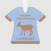 Steenbok Star Sign Geit Custom Ornament (achterkant)
