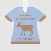 Steenbok Star Sign Geit Custom Ornament (voorkant)