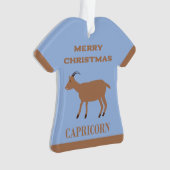 Steenbok Star Sign Geit Custom Ornament (voorkant)