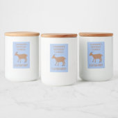 Steenbok Star Sign Geit Custom Voedselcontainer Etiket (Flessen)