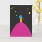 Steenbok Star Sign Verjaardag Kaart (Gele Bloem)