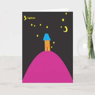 Steenbok Star Sign Verjaardag Kaart