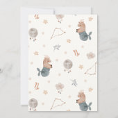 Steenbok sterrenbeeld baby shower kaart (Achterkant)