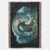 Steenbok Sterrenbeeld Deken (Voorkant Verticaal)