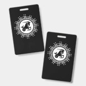Steenbok Sterrenbeeld Geit Kosmisch Sterrenstelsel Badge (Voor- en achterkant)