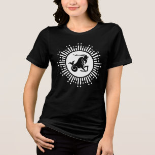 Steenbok Sterrenbeeld Geit Kosmisch Sterrenstelsel Tri-Blend Shirt