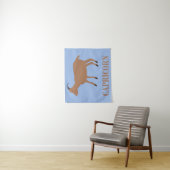 Steenbok Sterrenbeeld Geit Wandkleed (In situ)