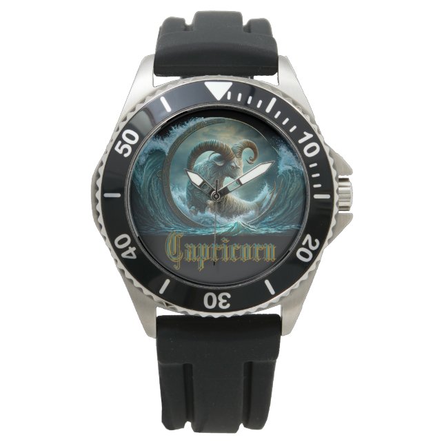 Steenbok Sterrenbeeld Horloge (Voorkant)
