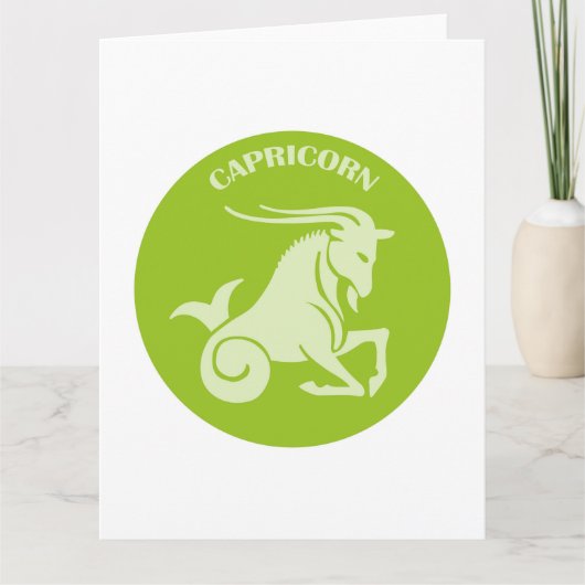 Steenbok, sterrenbeeld, horoscoop, astrologie kaart (Voorkant)