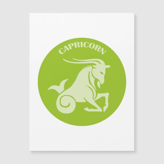 Steenbok, sterrenbeeld, horoscoop, astrologie magnetische uitnodiging (Voorkant)