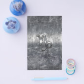 Steenbok sterrenbeeld in grunge distressed stijl flyer (Enkel)