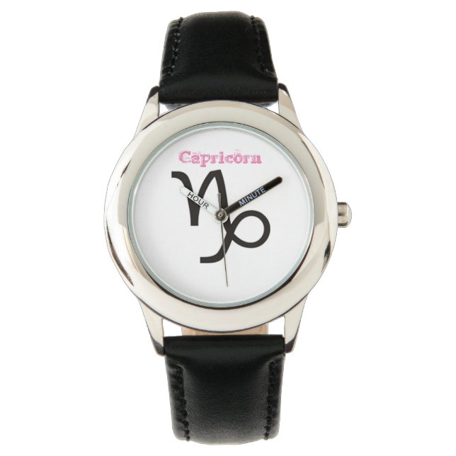 Steenbok Sterrenbeeld. Kinderhorloges.. Horloge (Voorkant)