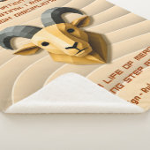Steenbok Sterrenbeeld Modern 3D Astrologie Design Sherpa Deken (3/4)