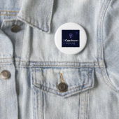 Steenbok sterrenbeeld Sticker Ronde Button 5,7 Cm (In situ)