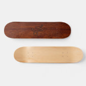 Steenbok sterrenbeeld symbool in Mahonie Bruin Persoonlijk Skateboard (Horizontaal)
