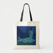 Steenbok sterrenbeeld, Vintage Zodiac, Astrologie Tote Bag (Voorkant)