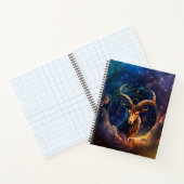 Steenbok Sterrenbeeld Waterverf Design Notitieboek (Binnen)