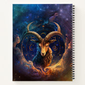 Steenbok Sterrenbeeld Waterverf Design Notitieboek (Achterkant)