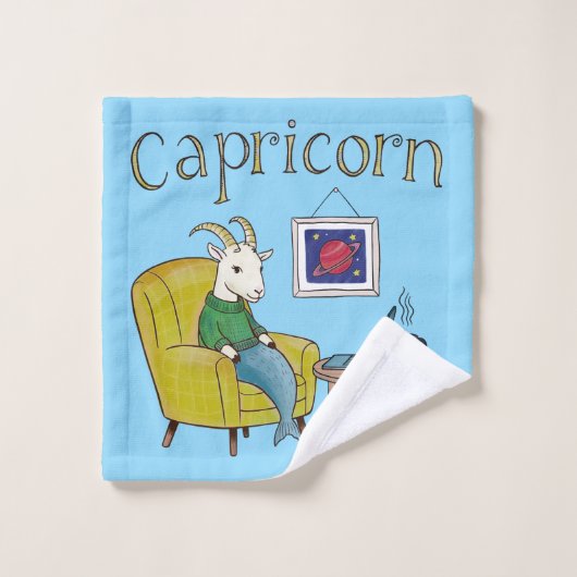 Steenbok sterrenbeeld Zee Geit zodiac star Bad Handdoek (Wasdoekje)