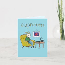 Steenbok sterrenbeeld Zee Geit zodiac star Bedankkaart