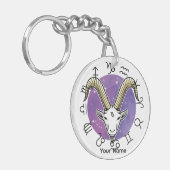 Steenbok & Stier Acryl Sleutelhanger (Voorkant Links)