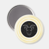 Steenbok Symbool – Minimaal Astrologie Embleem Magneet (Voorkant / Achterkant)
