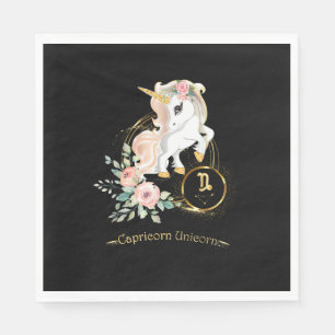Steenbok T-shirt Zodiac Unicorn Teken Astrologie v Servet