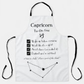 Steenbok – takenlijst schort (Voorkant)