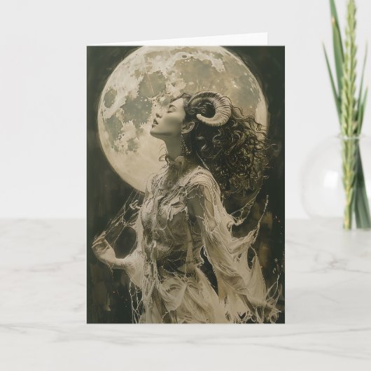 Steenbok Tarot Astrologie, Dierenriem, Verjaardag  Notitiekaartje (Voorkant)