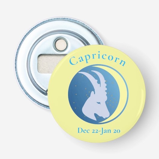 Steenbok Teken Thunder_Cove Button Flesopener (Voorkant)