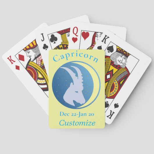 Steenbok Teken Thunder_Cove Pokerkaarten (Achterkant)