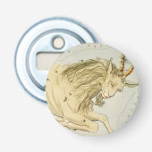 Steenbok, tiende astrologisch sterrenbeeld button flesopener (Voorkant)