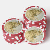 Steenbok, tiende astrologisch sterrenbeeld poker chips (Opstapeling)