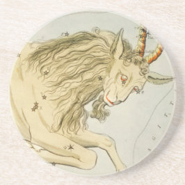 Steenbok, tiende astrologisch sterrenbeeld zandsteen onderzetter