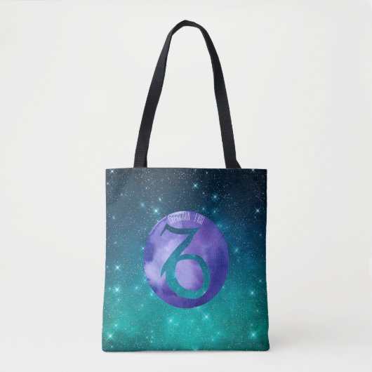 Steenbok Verjaardag Astrologie teken Indigo op Bla Tote Bag