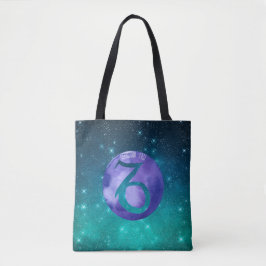 Steenbok Verjaardag Astrologie Teken Indigo op Tea Tote Bag