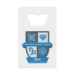 Steenbok Verjaardag Crest™ 22-31 december Creditkaart Flessenopener