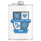 Steenbok Verjaardag Crest™ 22-31 december Heupfles (Voorkant)