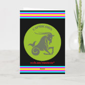 Steenbok Verjaardagskaart Kaart (Achterkant)