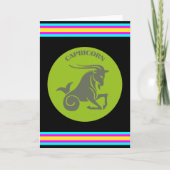 Steenbok Verjaardagskaart Kaart (Voorkant)