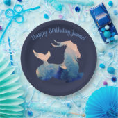 Steenbok, Verjaardagspapier Borden Papieren Bordje (Feest)