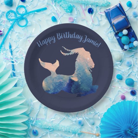 Steenbok, Verjaardagspapier Borden Papieren Bordje