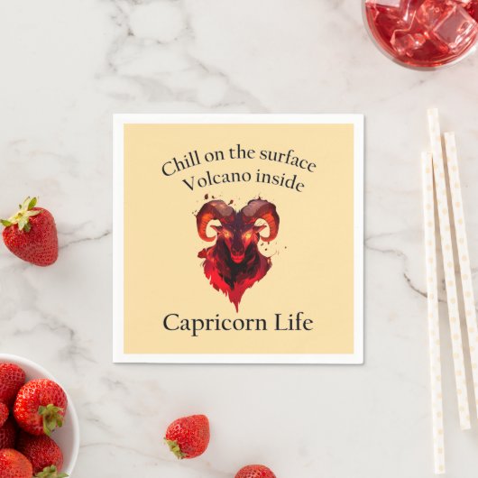 Steenbok Vibes. sterrenbeeld verjaardag Servet (Insitu)